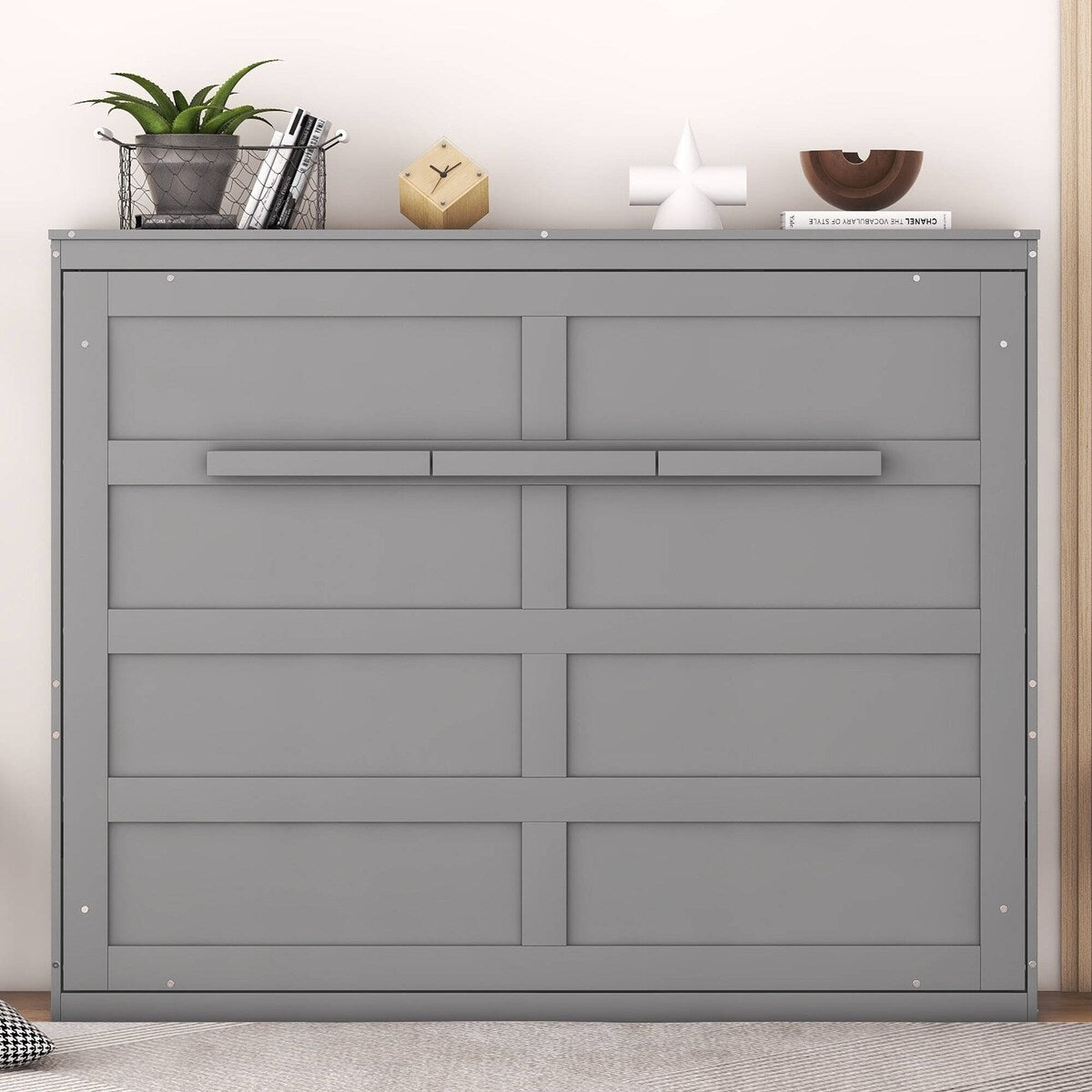 Full/Queen Size Wooden Murphy Bed Wall Bed