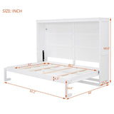 Full/Queen Size Wooden Murphy Bed Wall Bed
