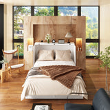 Full Size Bed Cabinet Dresser Bed w/ Drawer Convert into Cube Cabinet