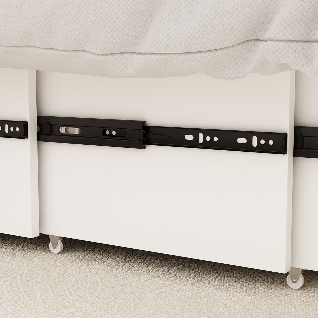 Full Size Bed Cabinet Dresser Bed w/ Drawer Convert into Cube Cabinet