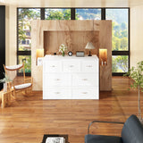 Full Size Bed Cabinet Dresser Bed w/ Drawer Convert into Cube Cabinet