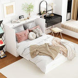 Full Size Bed Cabinet Dresser Bed w/ Drawer Convert into Cube Cabinet