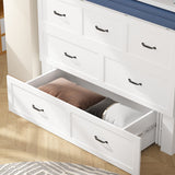 Full Size Bed Cabinet Dresser Bed w/ Drawer Convert into Cube Cabinet