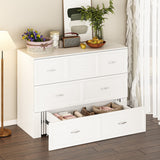 Full Size Bed Cabinet Dresser Bed w/ Drawer Convert into Cube Cabinet