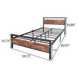 Full Size Bed Frame ,No Box Spring Needed
