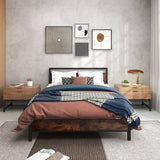 Full Size Bed Frame ,No Box Spring Needed
