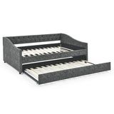 Full Size Daybed with Twin Size Trundle Upholstered Tufted Sofa Bed for Living Room, Bed Room(80.5"X55.5"X27.5")