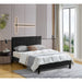 Full Size Frame Platform Bed with Upholstered Headboard