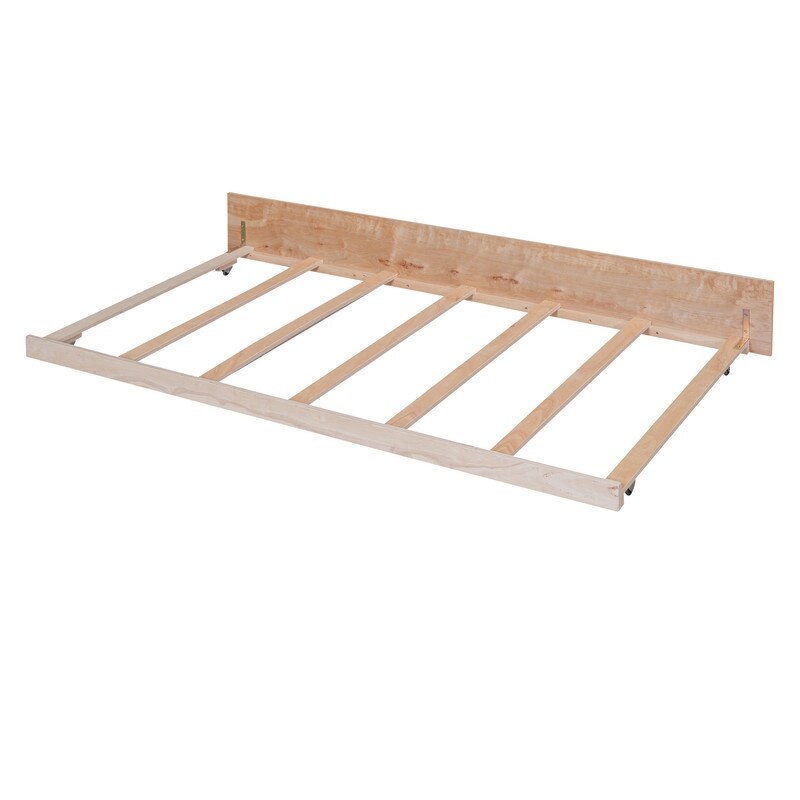 Full Size House Shaped Platform Bed with Twin Size Trundle, Solid Wood Kids Bed Frame for Bedroom Children Room, White