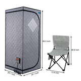 Full Size Infrared Sauna Tent w/ Infrared Panels and Heating Foot Pad - N/A