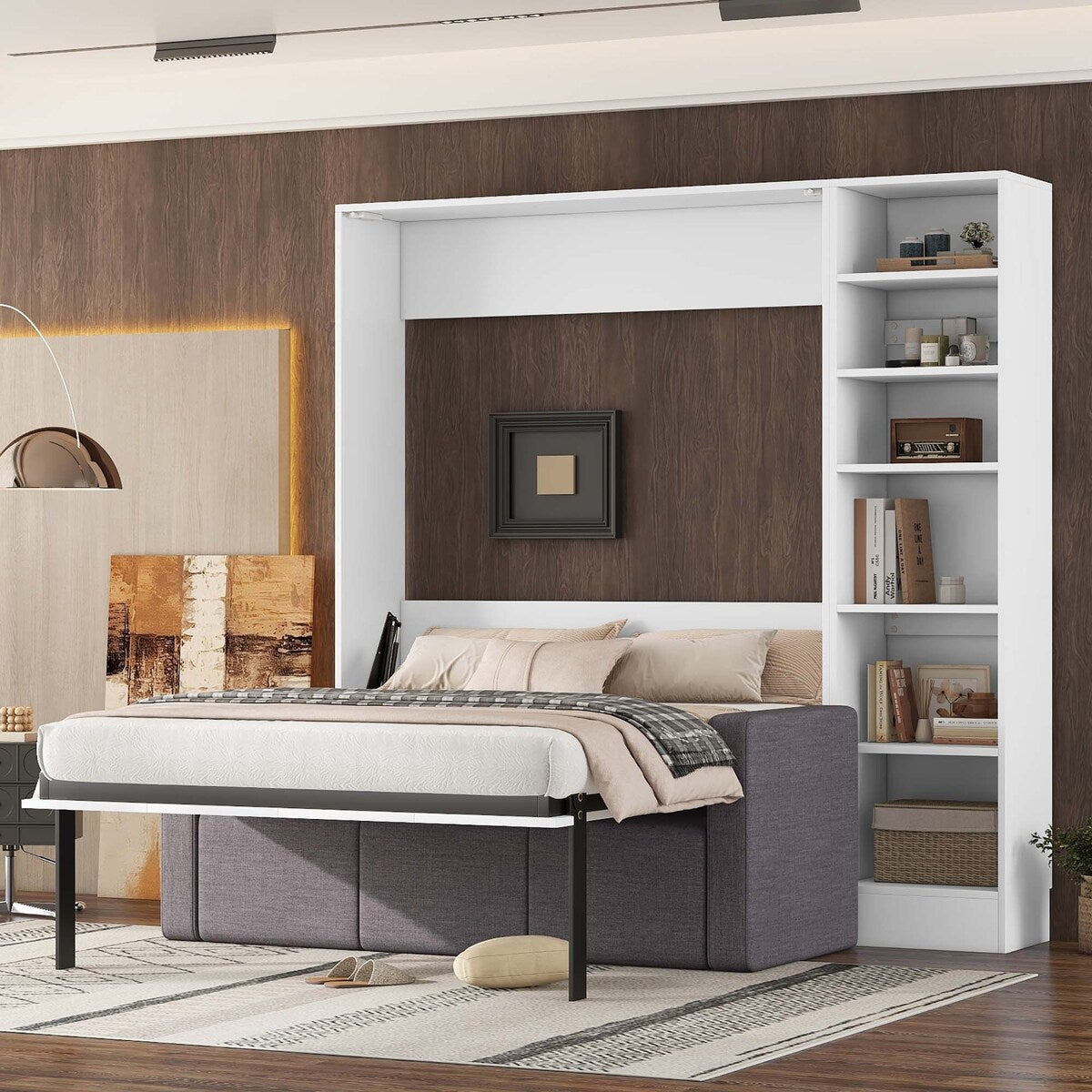 Full Size Murphy Bed Wall Bed with Sofa