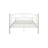 Vintage Scroll Design Metal Platform Bed