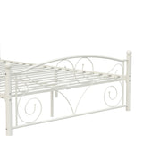 Vintage Scroll Design Metal Platform Bed
