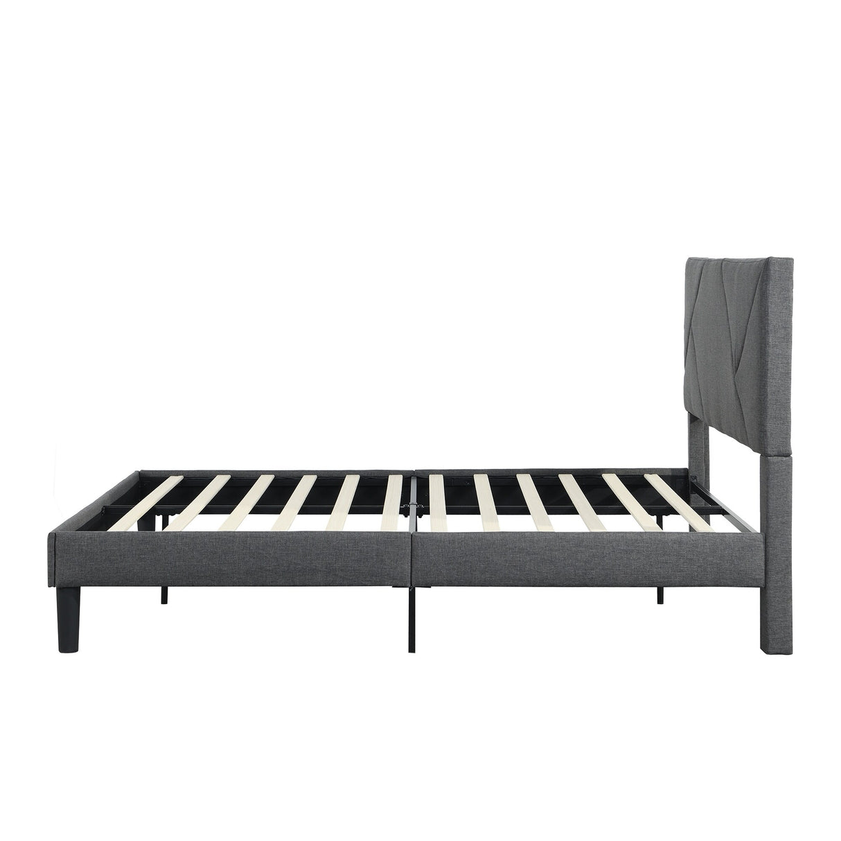 Full Size Upholstered Platform Bed Frame With Headboard