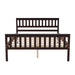 Full Size Wood Platform Bed with Headboard