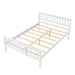 Full Size Wood Platform Bed with Headboard