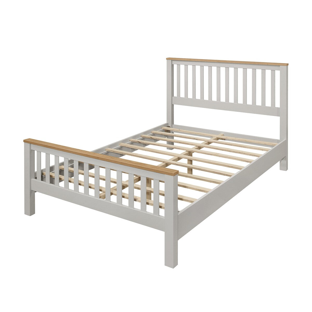 Full Size Wood Platform Bed with Nightstand and Storage Dresser