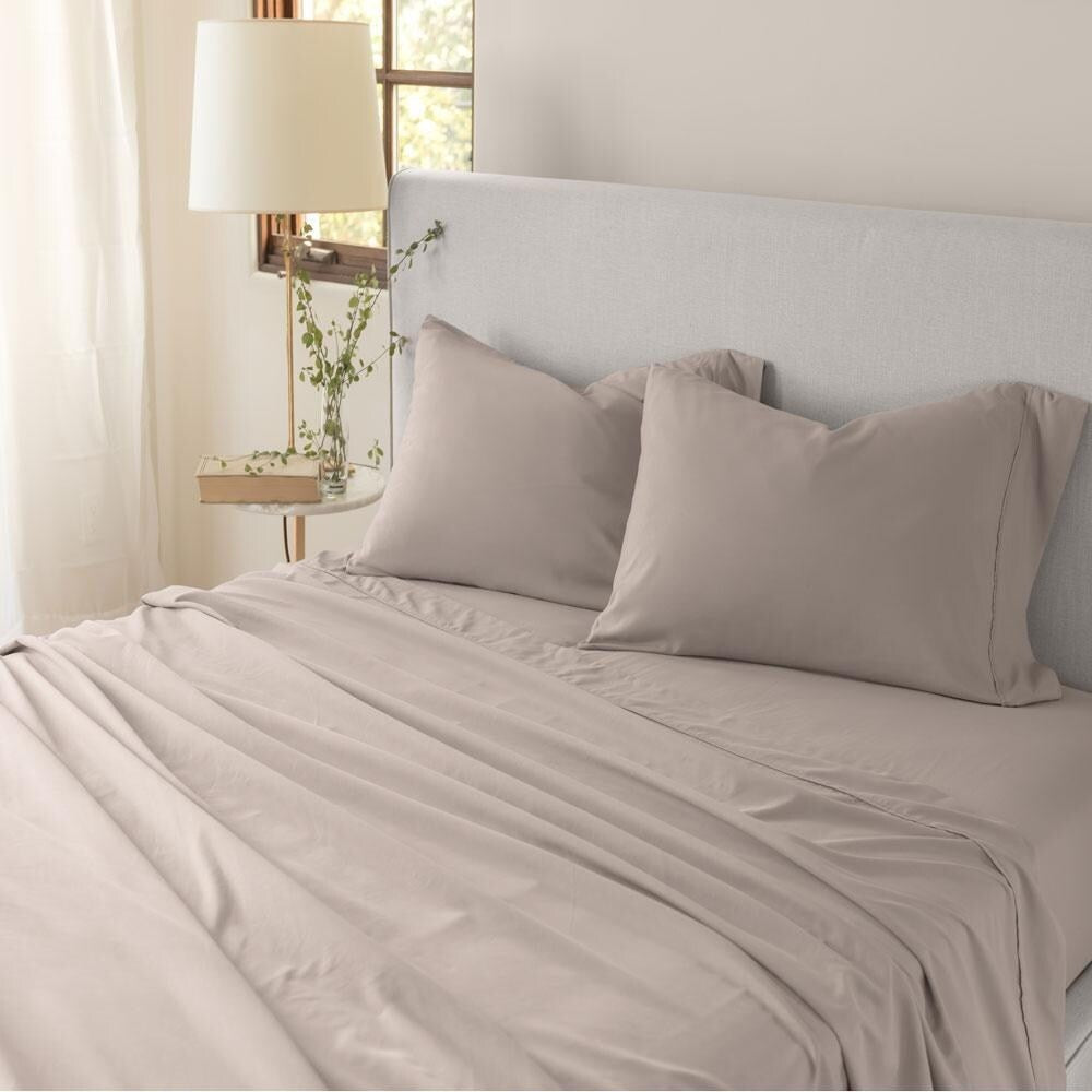 Full Taupe Lux Sheet Set by Jennifer Adams