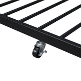 Full XL Over Queen Metal Bunk Bed with Twin Size Trundle
