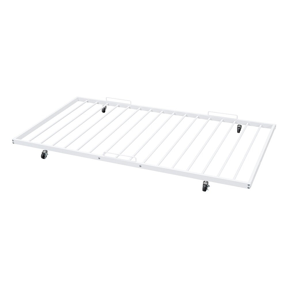 Full XL Over Queen Metal Bunk Bed with Twin Size Trundle
