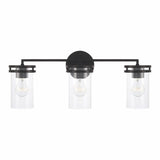 Fuller 3-light Bath/ Vanity Fixture w/ Clear Glass