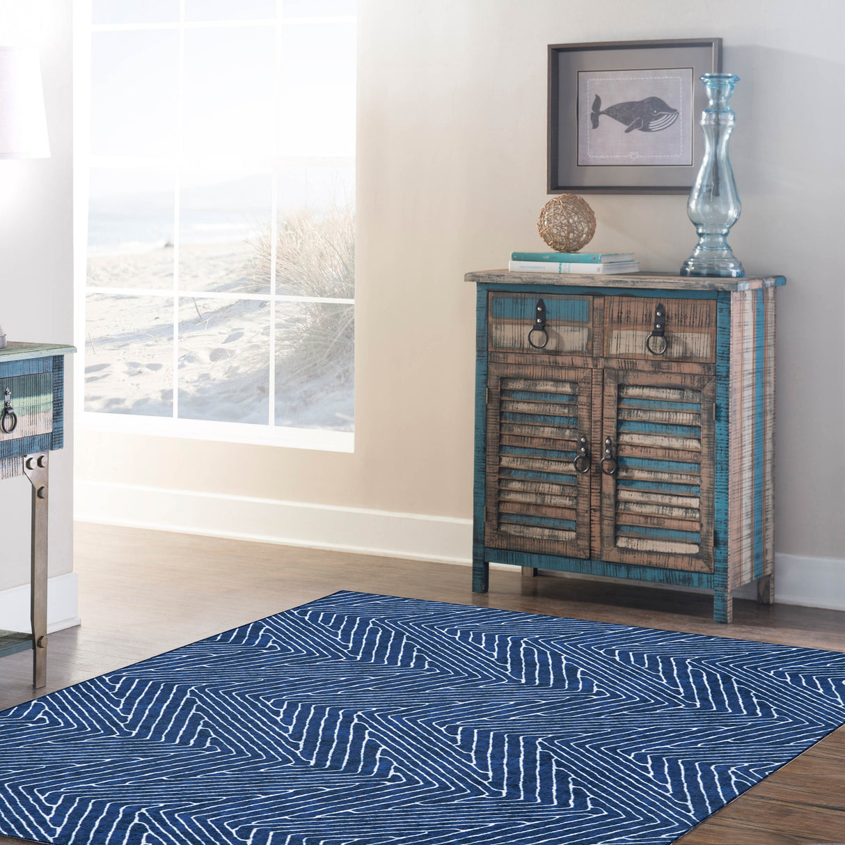 Fuller Machine Washable Geometric Area Rug