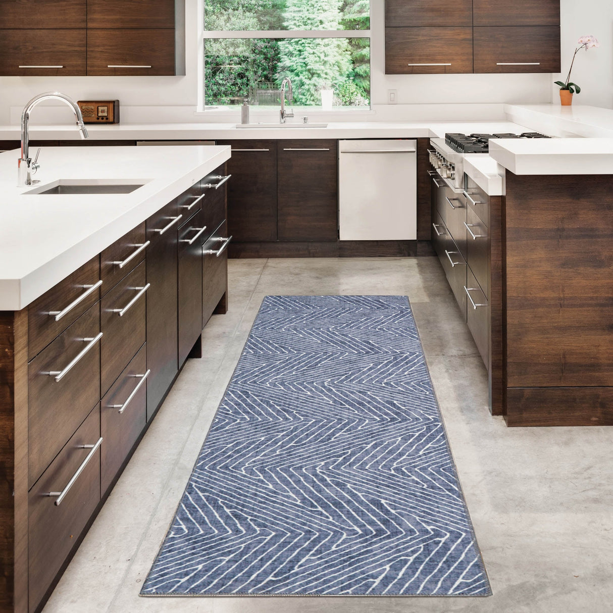 Fuller Machine Washable Geometric Area Rug