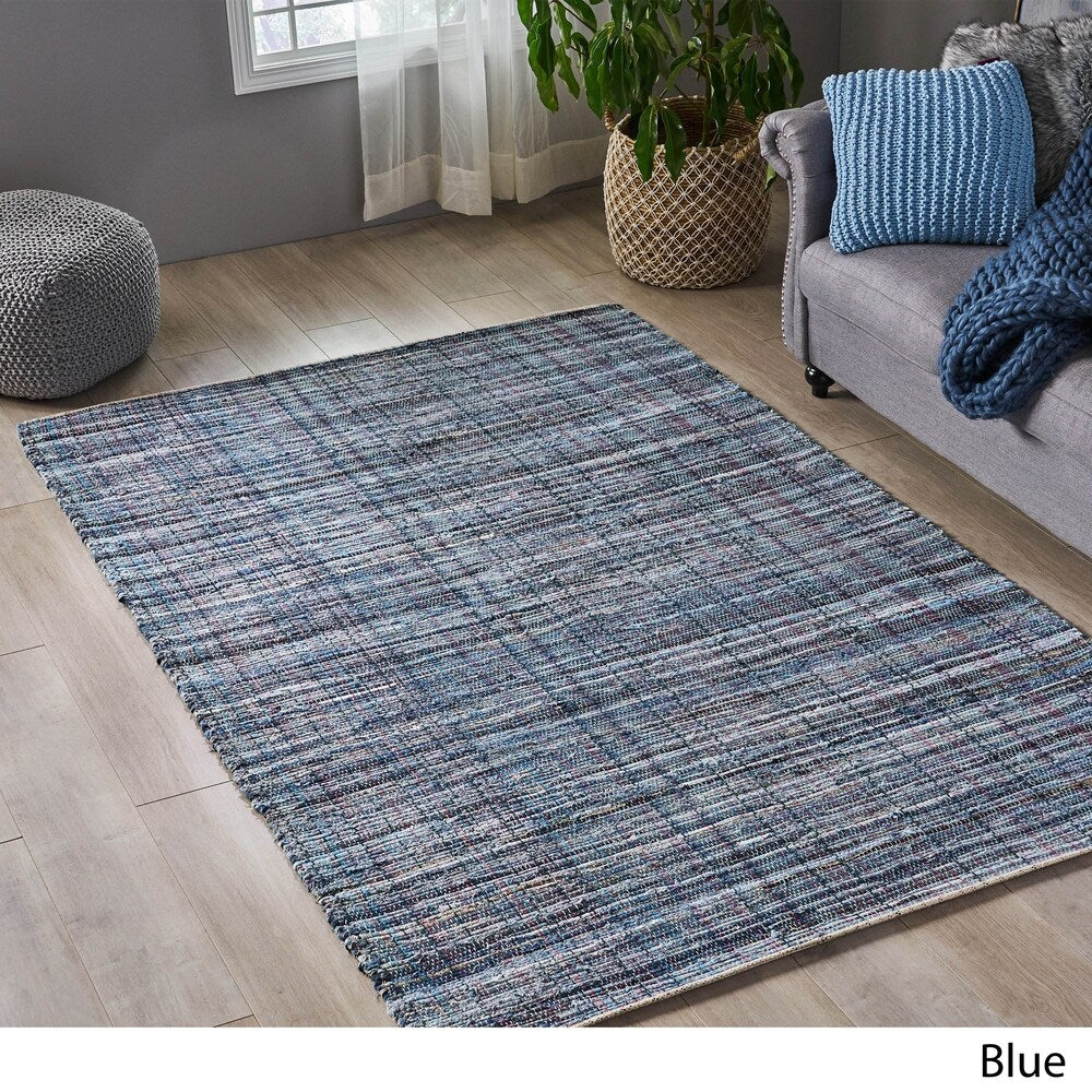 Fulstow Boho Denim and Cotton Area Rug by Christopher Knight Home - 5' x 8'