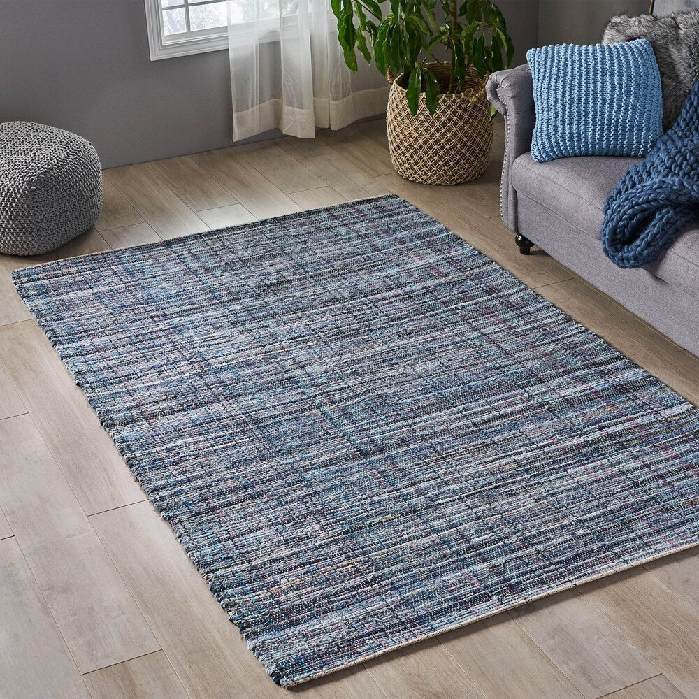Fulstow Boho Denim and Cotton Area Rug by Christopher Knight Home - 5' x 8'