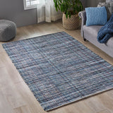 Fulstow Boho Denim and Cotton Area Rug by Christopher Knight Home - 5' x 8'