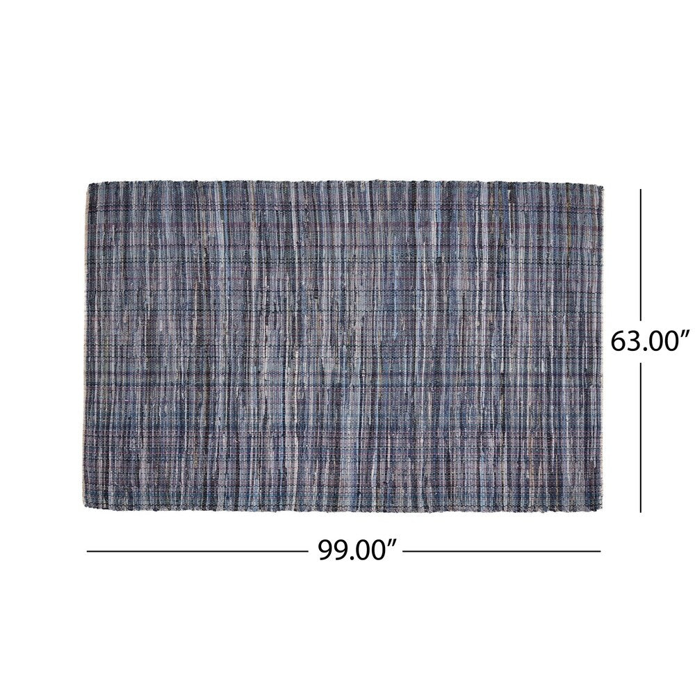 Fulstow Boho Denim and Cotton Area Rug by Christopher Knight Home - 5' x 8'