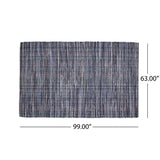 Fulstow Boho Denim and Cotton Area Rug by Christopher Knight Home - 5' x 8'