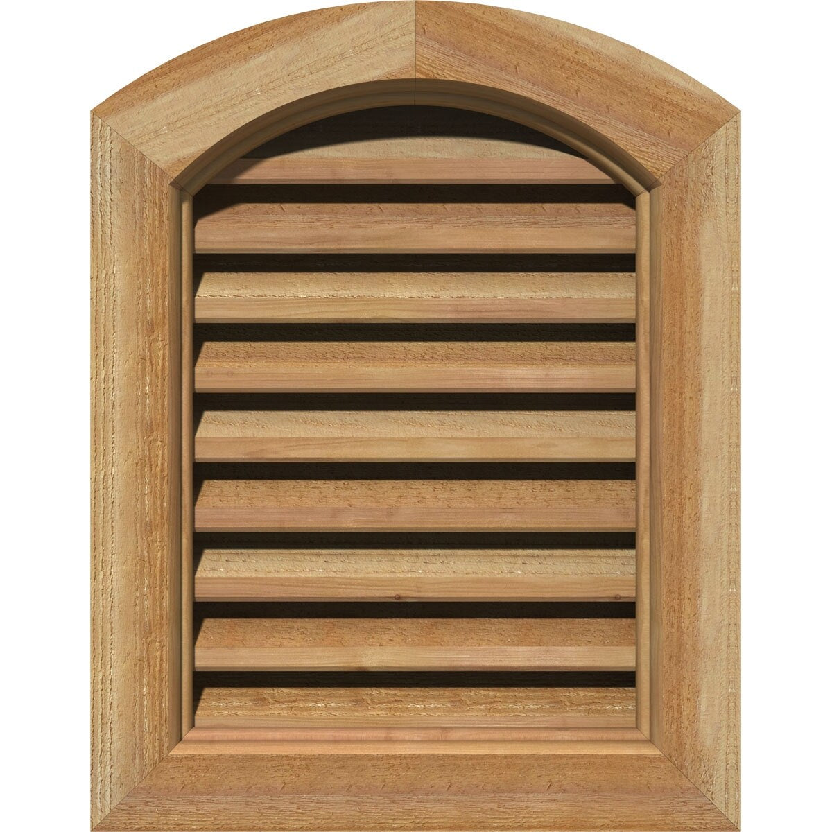 Functional Recessed Mounted Arch Top Gable Vent, Unfinished