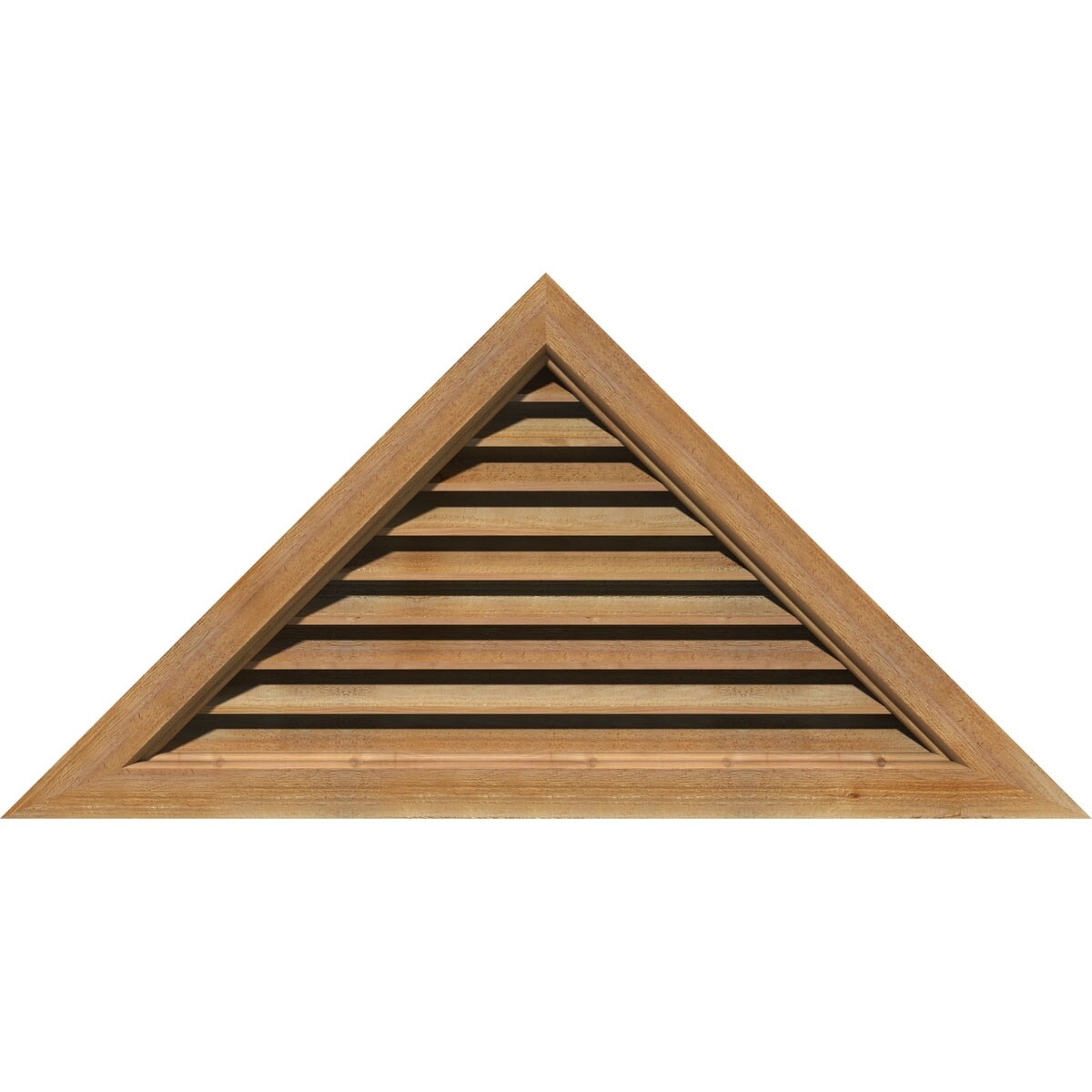Functional Recessed Mounted Triangle Gable Vent, Unfinished