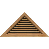 Functional Recessed Mounted Triangle Gable Vent, Unfinished