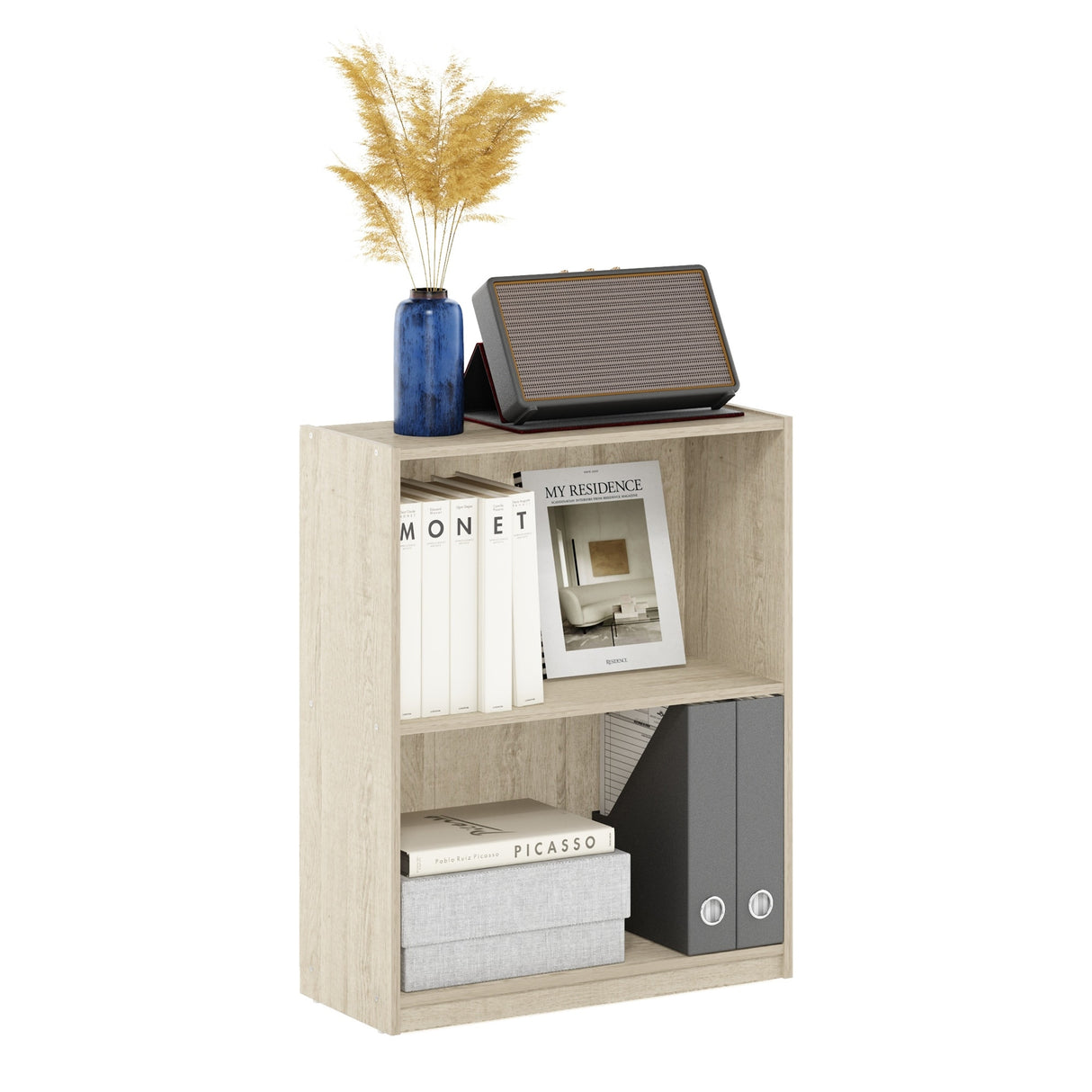Furinno Gruen 2-Tier Open Shelf Bookcase