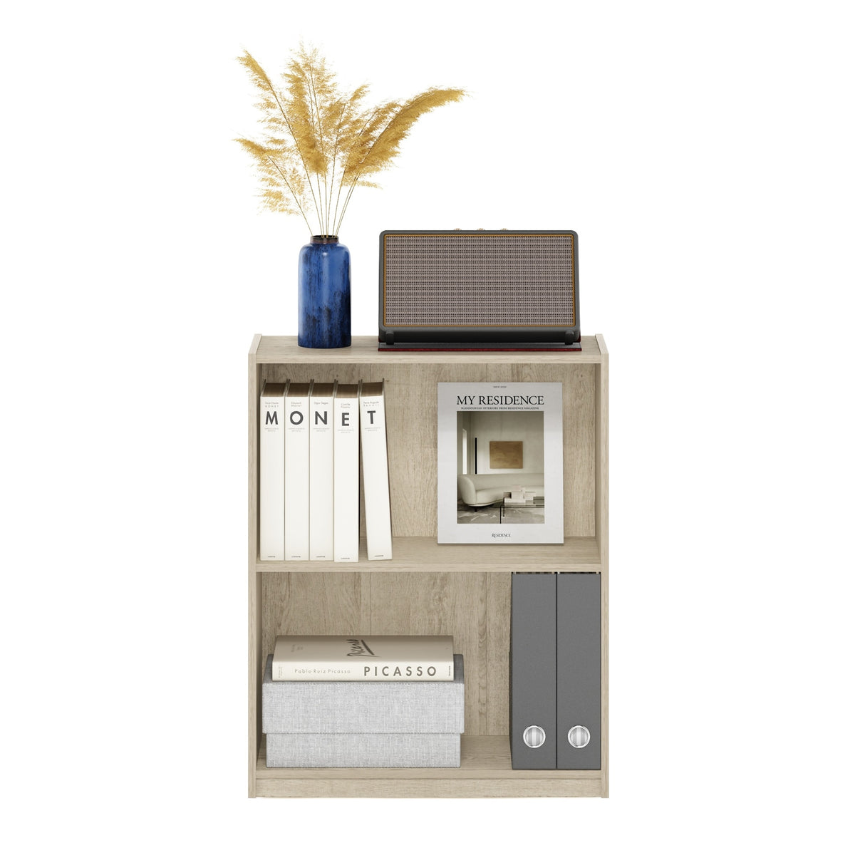 Furinno Gruen 2-Tier Open Shelf Bookcase