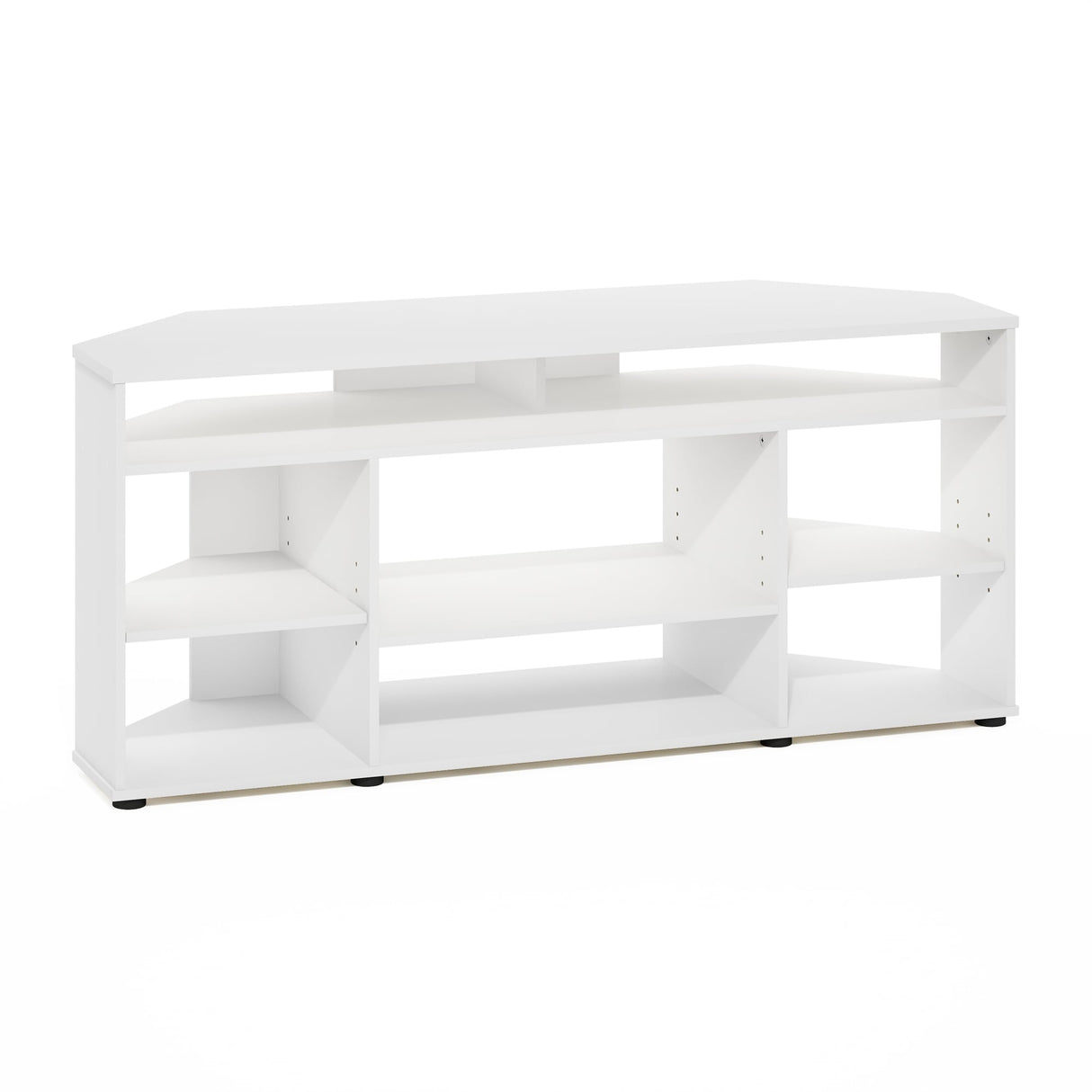 Furinno Jensen Corner TV Stand TV up to 55 Inches, Espresso