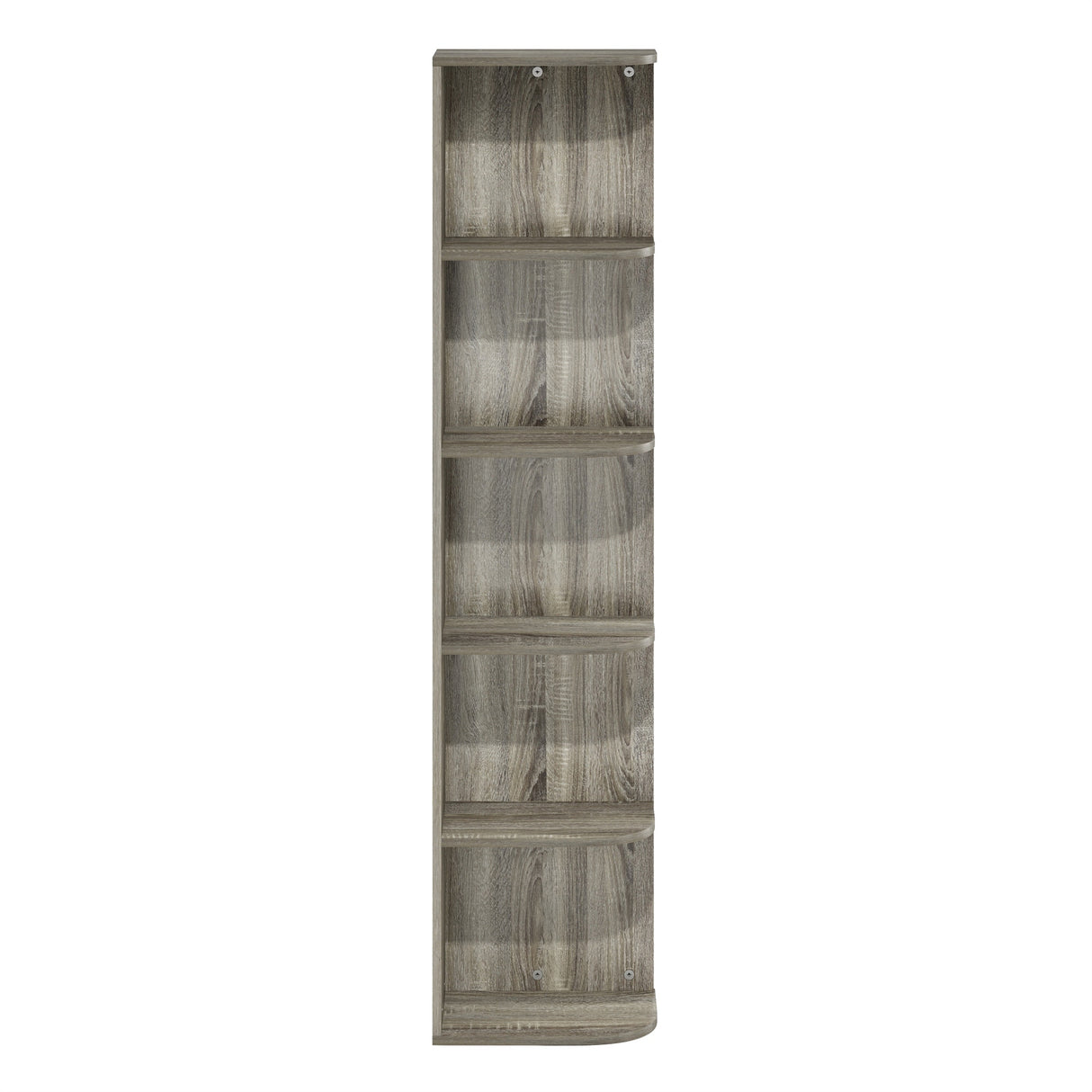 Furinno Pasir 5-Tier Corner Open Shelf Bookcase