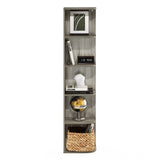 Furinno Pasir 5-Tier Corner Open Shelf Bookcase