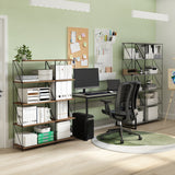 Furinno Pasir 5-Tier Corner Open Shelf Bookcase