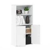 Furinno Pasir Storage Storage Shelves with 2 Open Shelves and 2 Doors