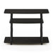 Furinno Turn-N-Tube No Tools 3-Tier TV Stands with Classic Tubes, Espresso/Black