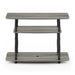Furinno Turn-N-Tube No Tools 3-Tier TV Stands with Classic Tubes, Espresso/Black