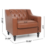 Furman Tufted Club Chair by Christopher Knight Home