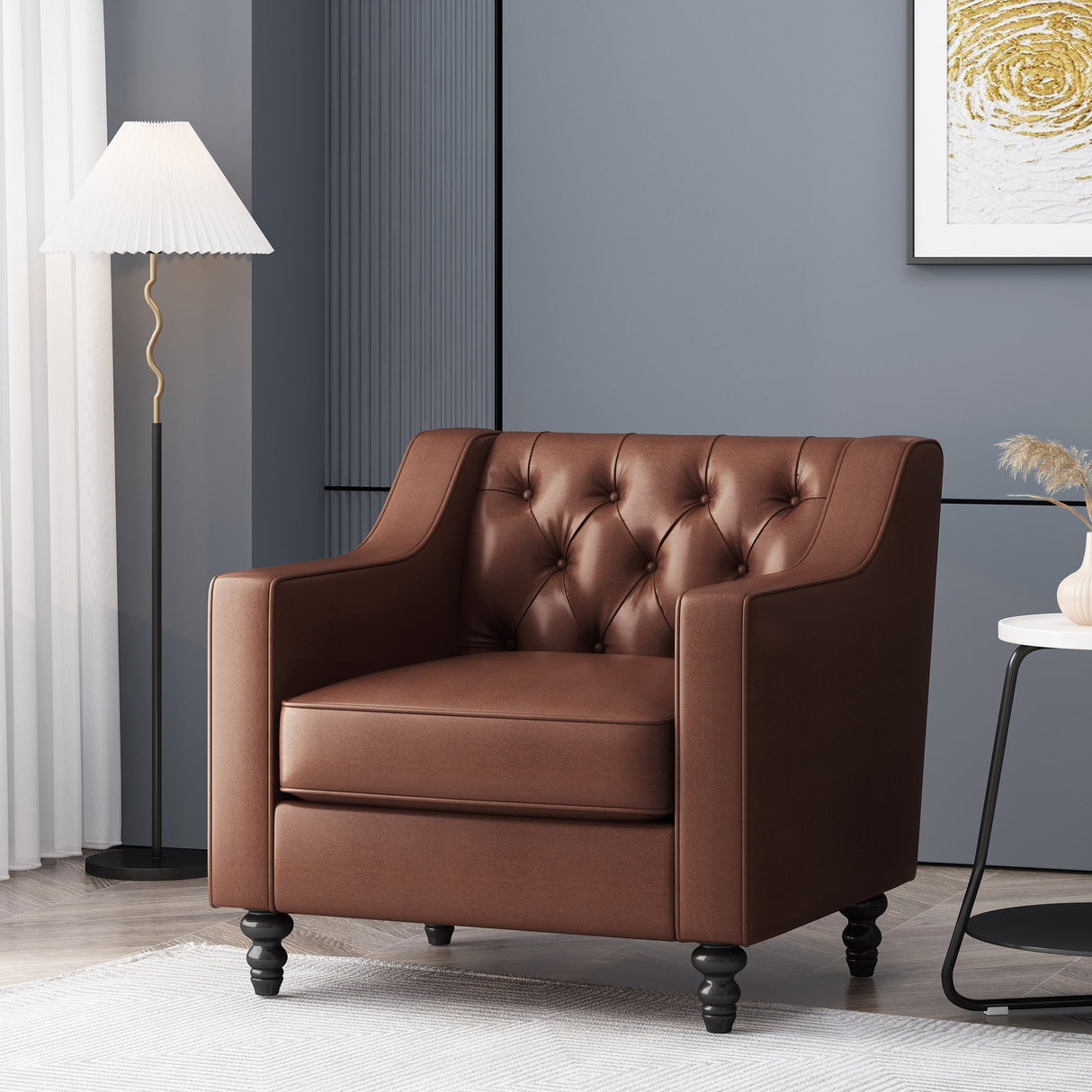 Furman Tufted Club Chair by Christopher Knight Home