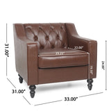 Furman Tufted Club Chair by Christopher Knight Home