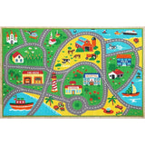 Furnish My Place 760 City Map City Street Map Kids for Nursery, Area Rug