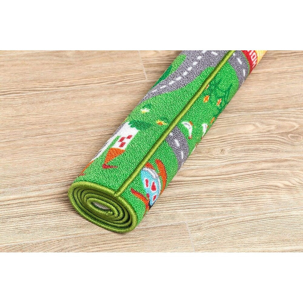Furnish My Place 760 City Map City Street Map Kids for Nursery, Area Rug