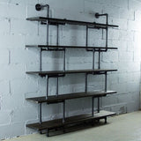 Furniture Pipeline Eugene Modern Industrial Bookcase